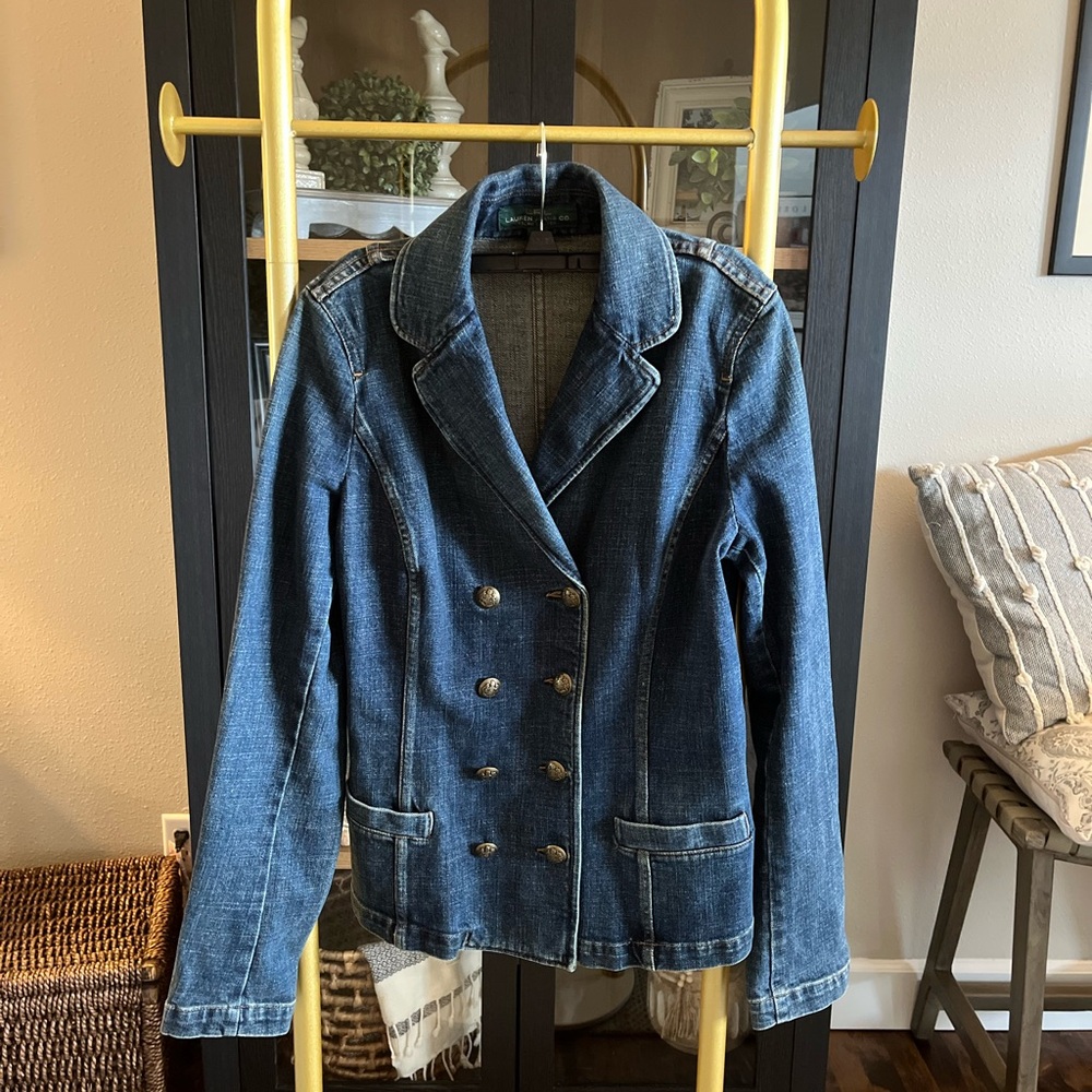 Ralph Lauren Indigo Double-Breasted Jean Jacket
